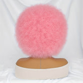 Short Afro Wigs For Women Blonde 10 Inch Afro Curly Wig With Bangs 70s Large Bouncy Soft Synthetic Female Wigs For Party Cosplay - Lena & Miles Exquisite Boutique LLC.