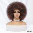 Short Afro Wigs For Women Blonde 10 Inch Afro Curly Wig With Bangs 70s Large Bouncy Soft Synthetic Female Wigs For Party Cosplay - Lena & Miles Exquisite Boutique LLC.