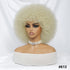 Short Afro Wigs For Women Blonde 10 Inch Afro Curly Wig With Bangs 70s Large Bouncy Soft Synthetic Female Wigs For Party Cosplay - Lena & Miles Exquisite Boutique LLC.