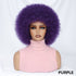 Short Afro Wigs For Women Blonde 10 Inch Afro Curly Wig With Bangs 70s Large Bouncy Soft Synthetic Female Wigs For Party Cosplay - Lena & Miles Exquisite Boutique LLC.