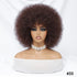 Short Afro Wigs For Women Blonde 10 Inch Afro Curly Wig With Bangs 70s Large Bouncy Soft Synthetic Female Wigs For Party Cosplay - Lena & Miles Exquisite Boutique LLC.