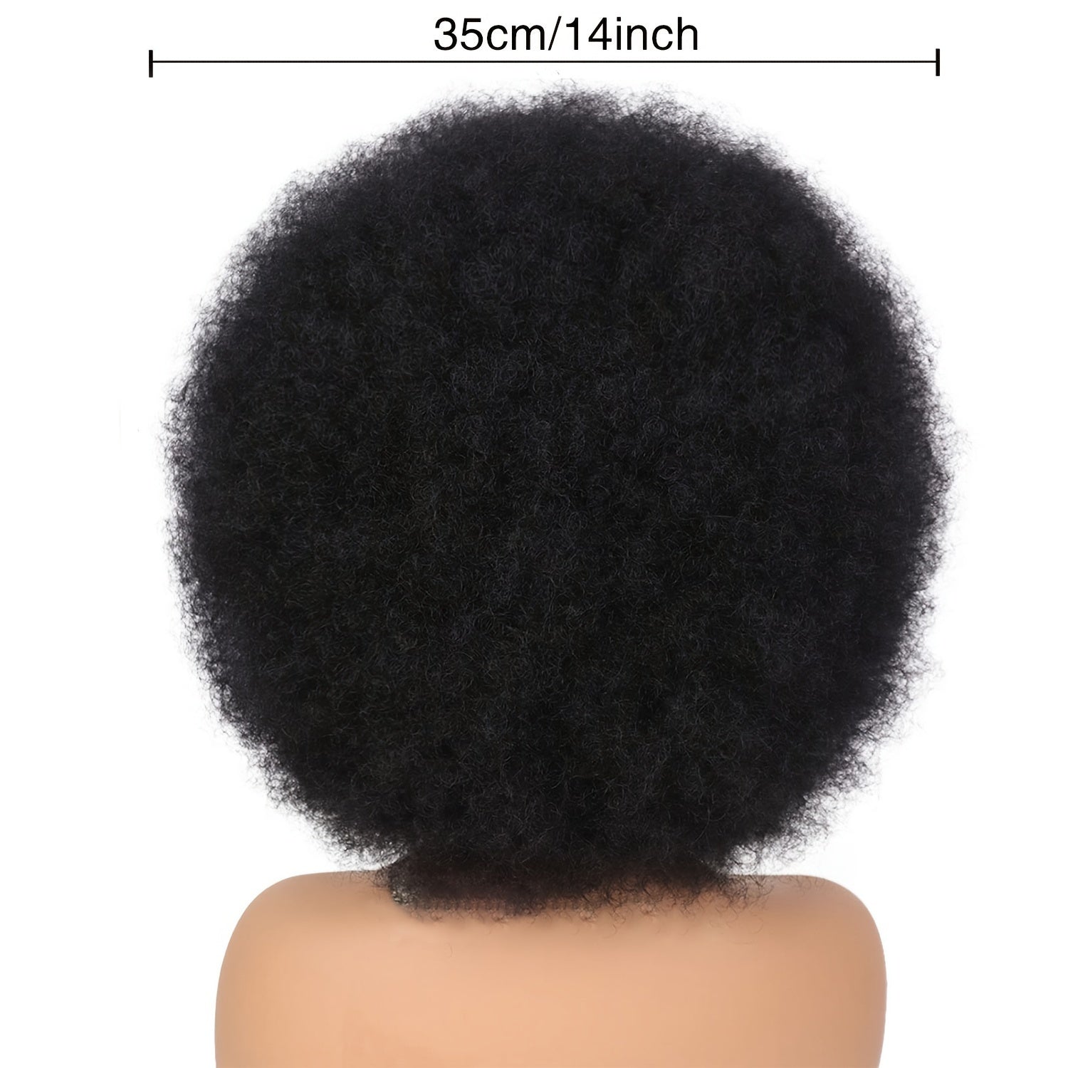 Short Curly Afro Wig 70s Bouncy Huge Fluffy Puf - Lena & Miles Exquisite Boutique LLC.