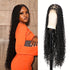 36 Bohemian Chic Box Braids Wig - Triangle Knotless & Curly - Synthetic Embroidered Double Lace Wigs for Women - Lena & Miles Exquisite Boutique LLC.