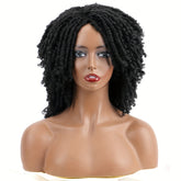 Dreadlock Wig Short Braided Wigs For Women And Man Afro Bob Black Crochet Twist Hair Dreadlocks Wigs Synthetic Wig Layered Breathable Faux Locs Braids Afro Wigs For Women - Lena & Miles Exquisite Boutique LLC.