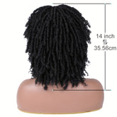 Dreadlock Wig Short Braided Wigs For Women And Man Afro Bob Black Crochet Twist Hair Dreadlocks Wigs Synthetic Wig Layered Breathable Faux Locs Braids Afro Wigs For Women - Lena & Miles Exquisite Boutique LLC.