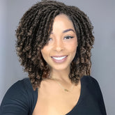 Dreadlock Wig Short Braided Wigs For Women And Man Afro Bob Black Crochet Twist Hair Dreadlocks Wigs Synthetic Wig Layered Breathable Faux Locs Braids Afro Wigs For Women - Lena & Miles Exquisite Boutique LLC.