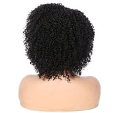 Short Kinky Curly Wigs Side Part Afro Bomb Curly Wig Heat Resistant Fiber Kinky Curly Synthetic Full Wigs For Women 6 Inch - Lena & Miles Exquisite Boutique LLC.