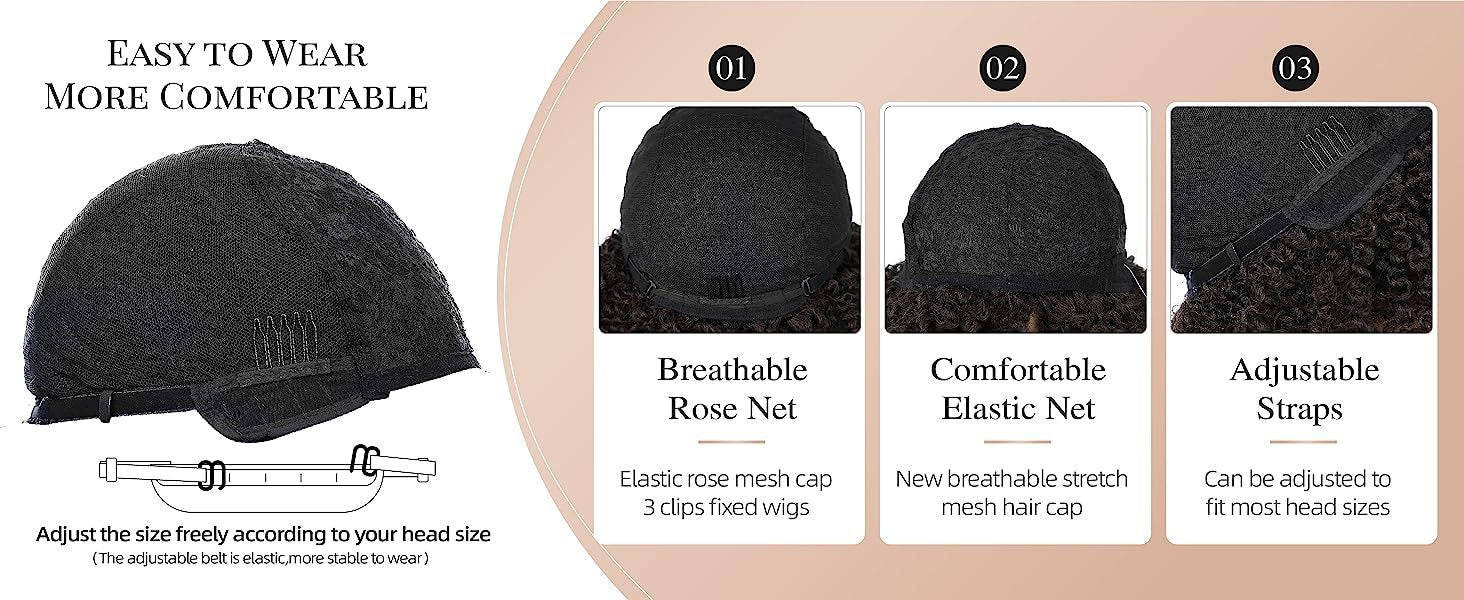 Short Kinky Curly Wigs Side Part Afro Bomb Curly Wig Heat Resistant Fiber Kinky Curly Synthetic Full Wigs For Women 6 Inch - Lena & Miles Exquisite Boutique LLC.