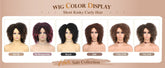 Short Kinky Curly Wigs Side Part Afro Bomb Curly Wig Heat Resistant Fiber Kinky Curly Synthetic Full Wigs For Women 6 Inch - Lena & Miles Exquisite Boutique LLC.
