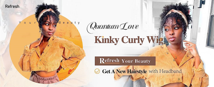 Short Kinky Curly Wigs Side Part Afro Bomb Curly Wig Heat Resistant Fiber Kinky Curly Synthetic Full Wigs For Women 6 Inch - Lena & Miles Exquisite Boutique LLC.