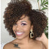 Short Kinky Curly Wigs Side Part Afro Bomb Curly Wig Heat Resistant Fiber Kinky Curly Synthetic Full Wigs For Women 6 Inch - Lena & Miles Exquisite Boutique LLC.