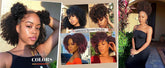 Short Kinky Curly Wigs Side Part Afro Bomb Curly Wig Heat Resistant Fiber Kinky Curly Synthetic Full Wigs For Women 6 Inch - Lena & Miles Exquisite Boutique LLC.