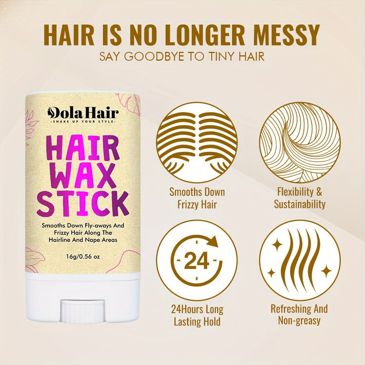 Hair Wax Stick Pomade Stick for Tames Flyaways, Wax Stick Pomade Gel for Wigs Edge Control Slick Stick Hair Pomade Stick Non-greasy Styling Wax for Texture, Shapes, Frizz, Smoothing - Lena & Miles Exquisite Boutique LLC.