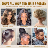 Hair Wax Stick Pomade Stick for Tames Flyaways, Wax Stick Pomade Gel for Wigs Edge Control Slick Stick Hair Pomade Stick Non-greasy Styling Wax for Texture, Shapes, Frizz, Smoothing - Lena & Miles Exquisite Boutique LLC.