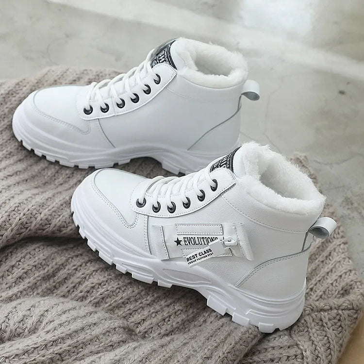 Snow Boots for Women New Casual High-top Warm Sneakers Womens New Platform Ankle Boots Plus Size 45 Zapatillas De Mujer2025 - Lena & Miles Exquisite Boutique LLC.
