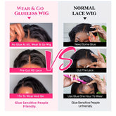 5X5 Lace Front Wigs Human Hair Glueless Wigs Human Hair Pre Cut Lace 180% Density Water Wave Lace Frontal Wigs Human Hair Brazilian Virgin Hair Wigs For Women Natural Hairline - Lena & Miles Exquisite Boutique LLC.