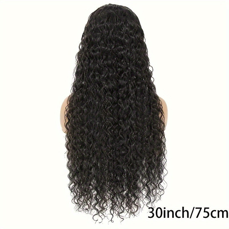 5X5 Lace Front Wigs Human Hair Glueless Wigs Human Hair Pre Cut Lace 180% Density Water Wave Lace Frontal Wigs Human Hair Brazilian Virgin Hair Wigs For Women Natural Hairline - Lena & Miles Exquisite Boutique LLC.
