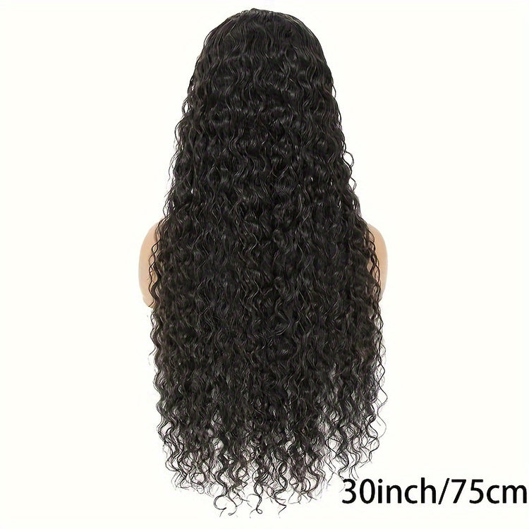 5X5 Lace Front Wigs Human Hair Glueless Wigs Human Hair Pre Cut Lace 180% Density Water Wave Lace Frontal Wigs Human Hair Brazilian Virgin Hair Wigs For Women Natural Hairline - Lena & Miles Exquisite Boutique LLC.