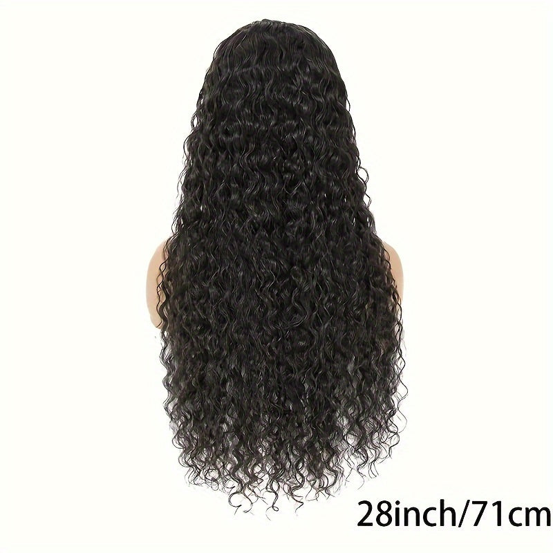 5X5 Lace Front Wigs Human Hair Glueless Wigs Human Hair Pre Cut Lace 180% Density Water Wave Lace Frontal Wigs Human Hair Brazilian Virgin Hair Wigs For Women Natural Hairline - Lena & Miles Exquisite Boutique LLC.