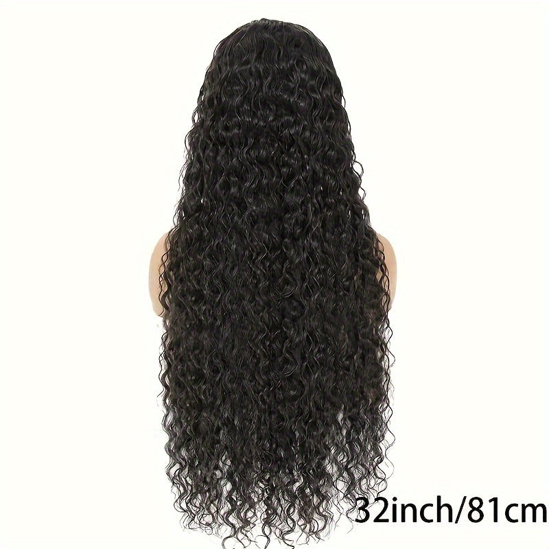 5X5 Lace Front Wigs Human Hair Glueless Wigs Human Hair Pre Cut Lace 180% Density Water Wave Lace Frontal Wigs Human Hair Brazilian Virgin Hair Wigs For Women Natural Hairline - Lena & Miles Exquisite Boutique LLC.
