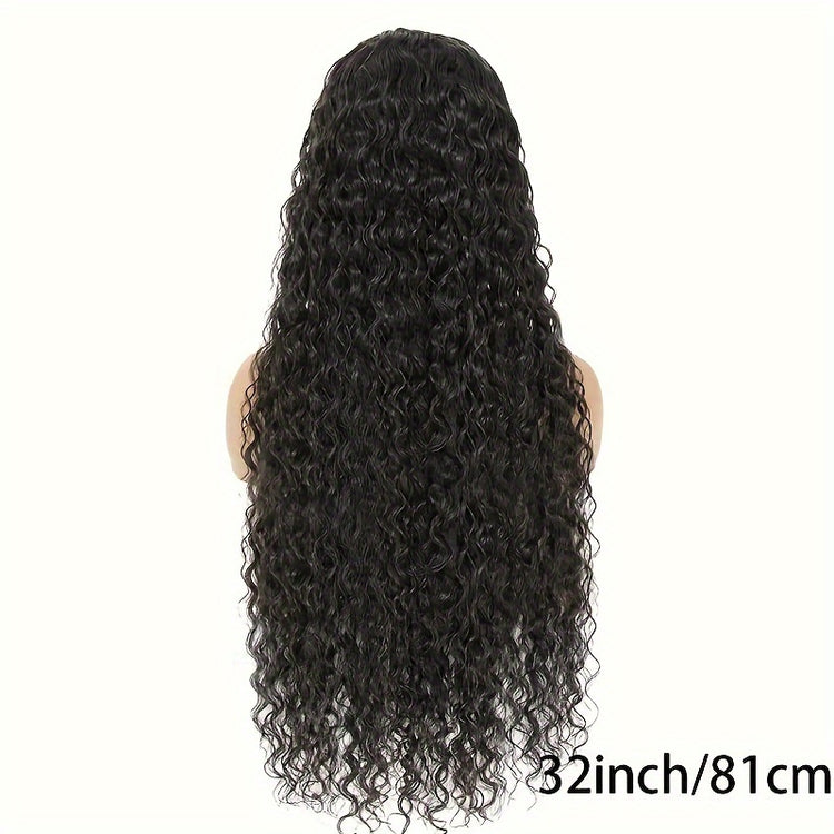 5X5 Lace Front Wigs Human Hair Glueless Wigs Human Hair Pre Cut Lace 180% Density Water Wave Lace Frontal Wigs Human Hair Brazilian Virgin Hair Wigs For Women Natural Hairline - Lena & Miles Exquisite Boutique LLC.
