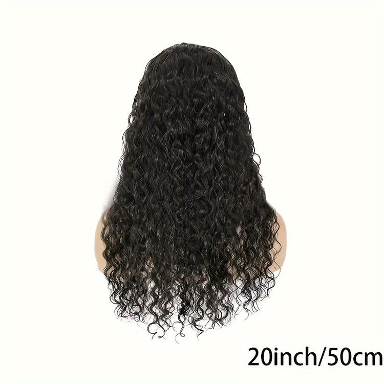 5X5 Lace Front Wigs Human Hair Glueless Wigs Human Hair Pre Cut Lace 180% Density Water Wave Lace Frontal Wigs Human Hair Brazilian Virgin Hair Wigs For Women Natural Hairline - Lena & Miles Exquisite Boutique LLC.