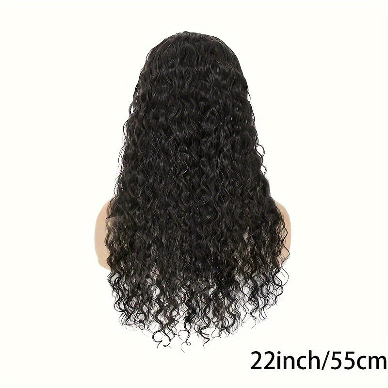 5X5 Lace Front Wigs Human Hair Glueless Wigs Human Hair Pre Cut Lace 180% Density Water Wave Lace Frontal Wigs Human Hair Brazilian Virgin Hair Wigs For Women Natural Hairline - Lena & Miles Exquisite Boutique LLC.