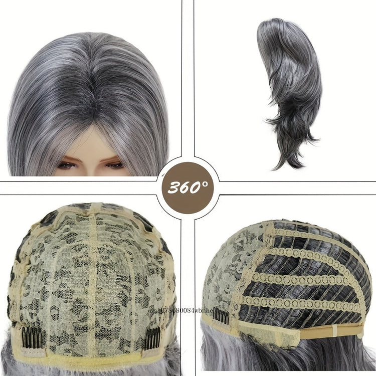 Layered Long Wavy Wig Synthetic Wig Beginners Friendly Heat Resistant Elegant For Daily Use Wigs For Women - Lena & Miles Exquisite Boutique LLC.