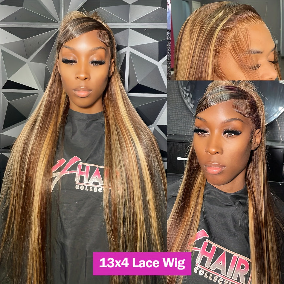 Highlight 13x4 HD Lace Front Human Hair Wigs - Lena & Miles Exquisite Boutique LLC.