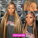 Highlight 13x4 HD Lace Front Human Hair Wigs - Lena & Miles Exquisite Boutique LLC.