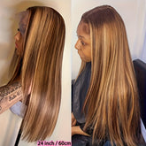 Highlight 13x4 HD Lace Front Human Hair Wigs - Lena & Miles Exquisite Boutique LLC.