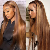 Highlight 13x4 HD Lace Front Human Hair Wigs - Lena & Miles Exquisite Boutique LLC.