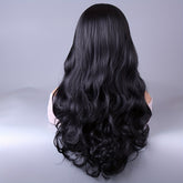 Long Reddish Brown Curly Wig With Bangs For Women Curly Wavy Wigs Synthetic Heat Resistant Fiber For Daily Party Cosplay Use - Lena & Miles Exquisite Boutique LLC.