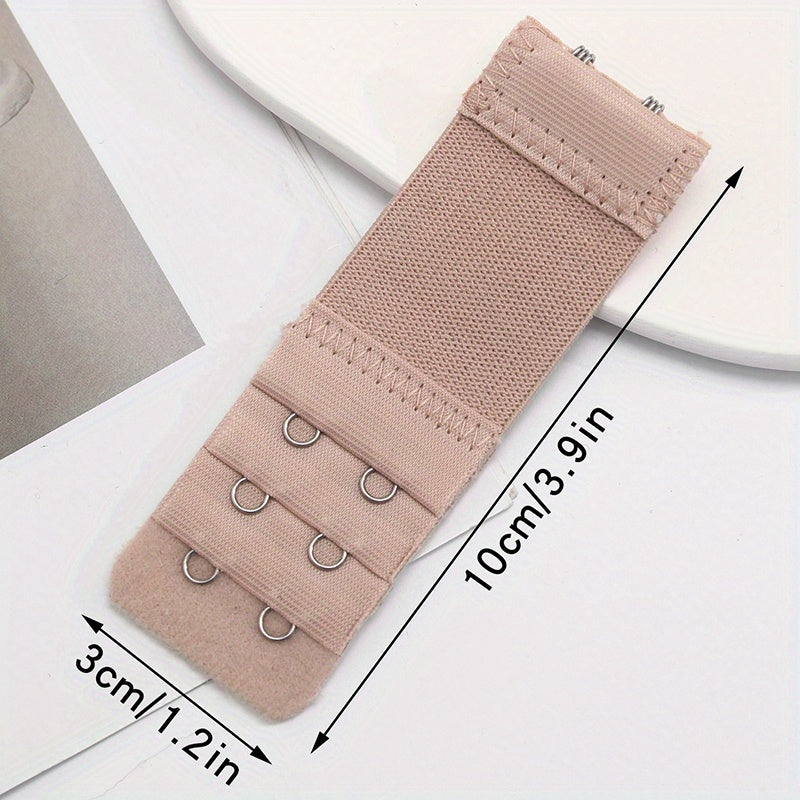 3pcs 2 Hooks Bra Strap Extenders, Comfortable Adjustable Bra Band For Braless Look, Women&