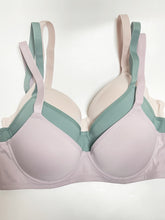 Seamless Push-Up Bra 3-Pack - Comfortable & Breathable Full Coverage Underwear, Easy-Care Women&