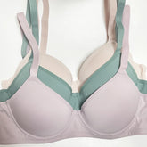 Seamless Push-Up Bra 3-Pack - Comfortable & Breathable Full Coverage Underwear, Easy-Care Women&