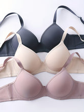 Seamless Push-Up Bra 3-Pack - Comfortable & Breathable Full Coverage Underwear, Easy-Care Women&