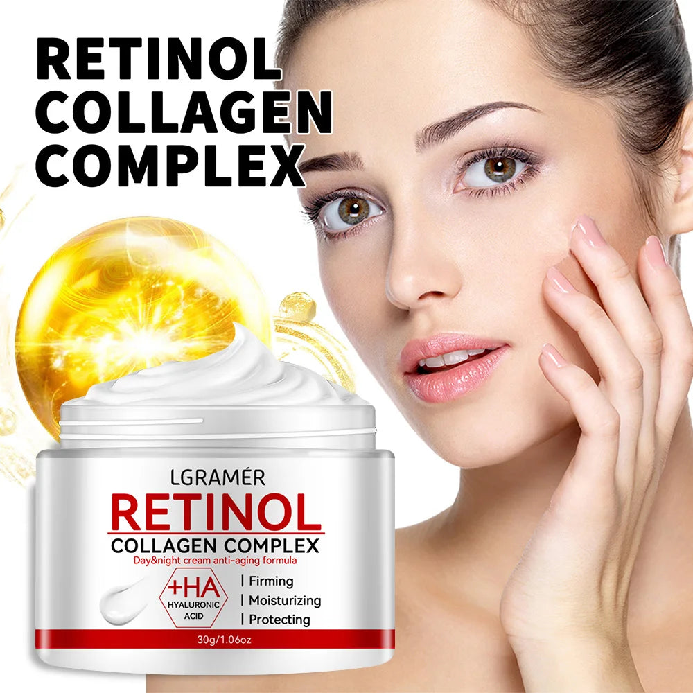 Retinol Lifting Firming Cream Collagen Smooth wrinkles Face Cream For Moisturizer Whitening Brighten Skin Products - Lena & Miles Exquisite Boutique LLC.