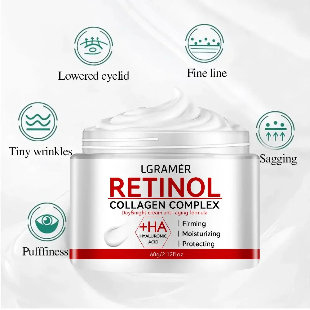 Retinol Lifting Firming Cream Collagen Smooth wrinkles Face Cream For Moisturizer Whitening Brighten Skin Products - Lena & Miles Exquisite Boutique LLC.