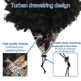 Headband Wigs Short Afro Kinky Curly Hair Wigs For Women None Lace Synthetic Curly Hair Wigs With Headband 6 Inch Music Festival - Lena & Miles Exquisite Boutique LLC.