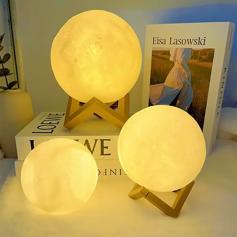 Book Light LED Moon Light Galaxy Light, Moon Night Light, Girl, Boy, Child Birthday Gift, Bedroom Decoration Indoor lighting - Lena & Miles Exquisite Boutique LLC.