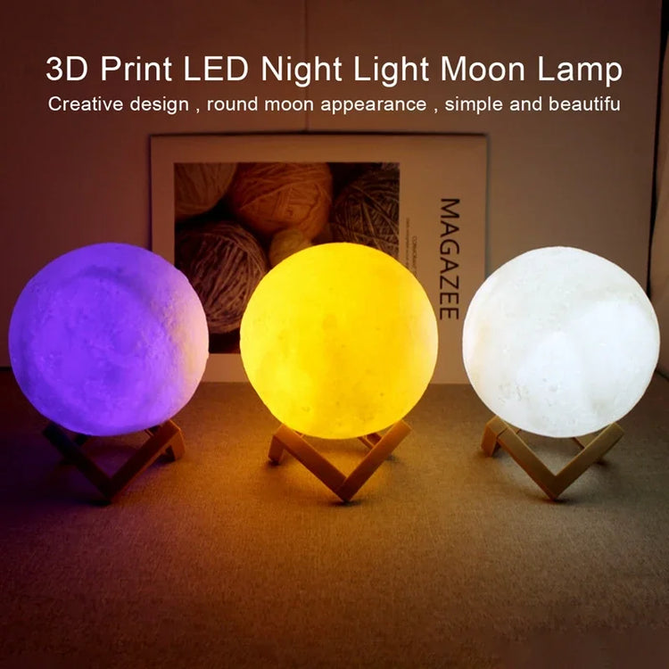 Book Light LED Moon Light Galaxy Light, Moon Night Light, Girl, Boy, Child Birthday Gift, Bedroom Decoration Indoor lighting - Lena & Miles Exquisite Boutique LLC.