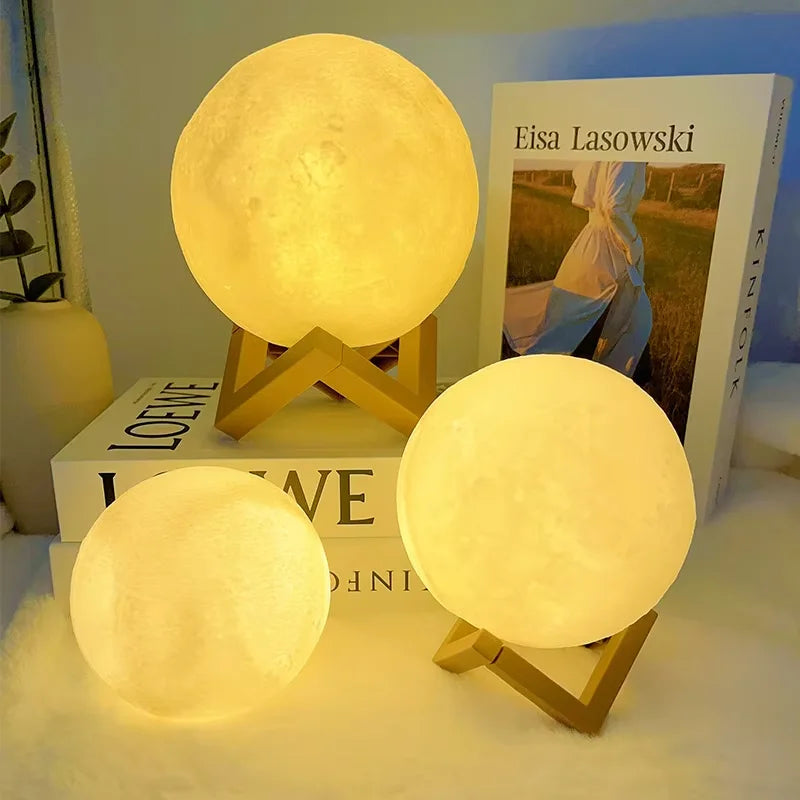 Book Light LED Moon Light Galaxy Light, Moon Night Light, Girl, Boy, Child Birthday Gift, Bedroom Decoration Indoor lighting - Lena & Miles Exquisite Boutique LLC.