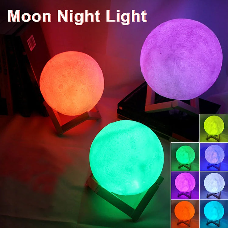 Book Light LED Moon Light Galaxy Light, Moon Night Light, Girl, Boy, Child Birthday Gift, Bedroom Decoration Indoor lighting - Lena & Miles Exquisite Boutique LLC.