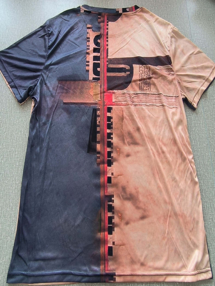 3D Retro Pattern Print, Men&