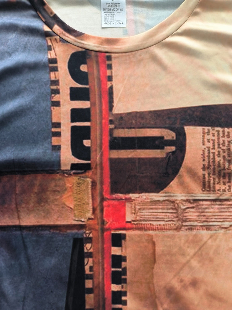 3D Retro Pattern Print, Men&