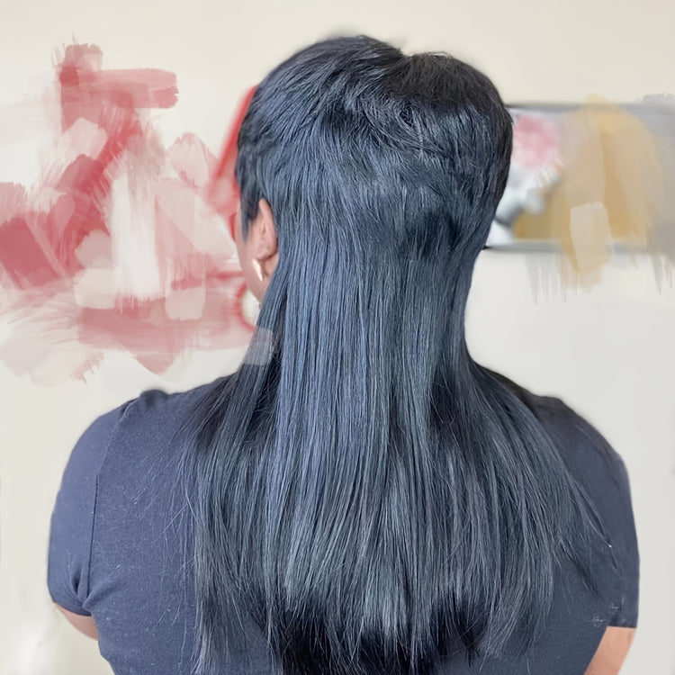 Mullet Wig Pixie Cut Synthetic Wigs With Bangs For Women Long Wig - Lena & Miles Exquisite Boutique LLC.