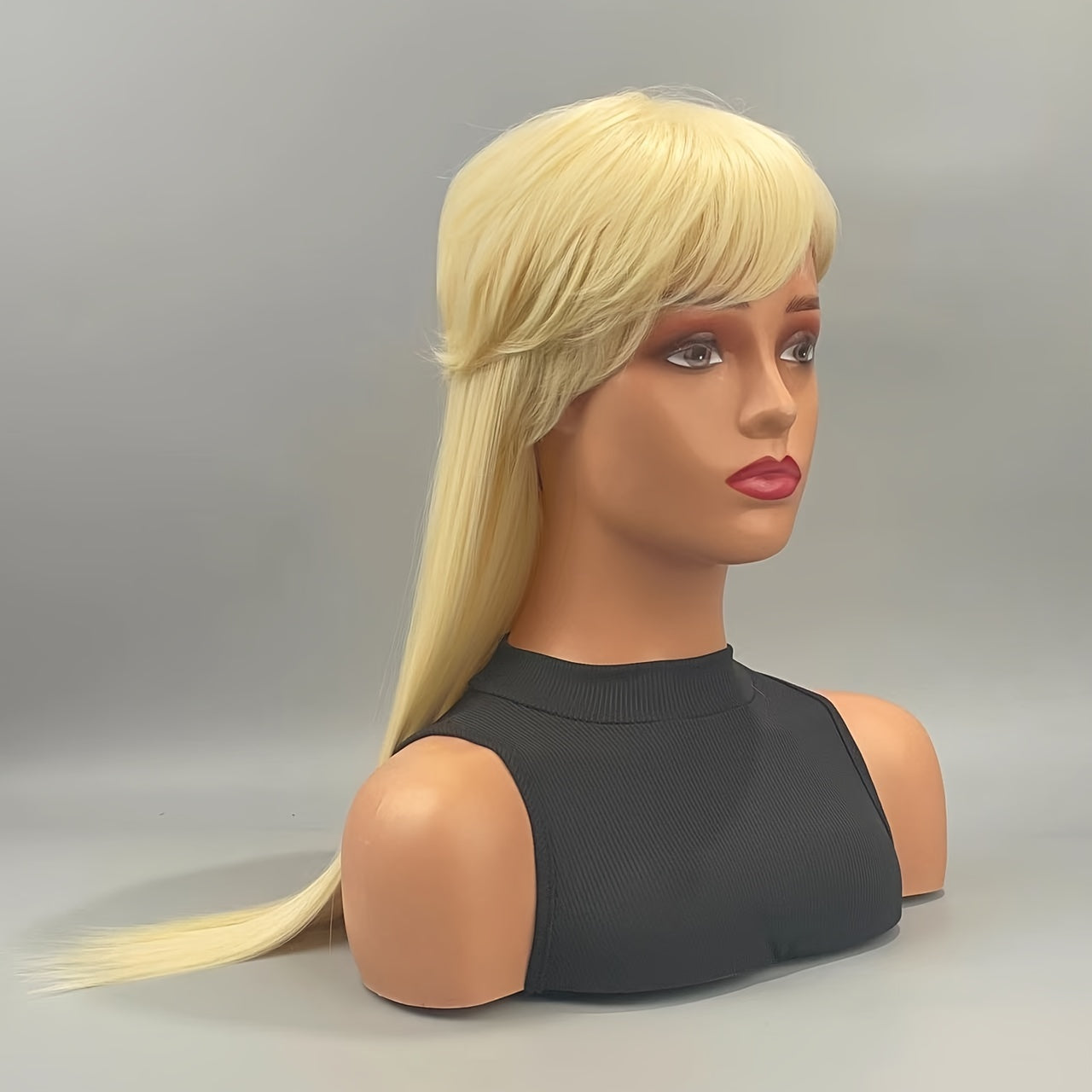 Mullet Wig Pixie Cut Synthetic Wigs With Bangs For Women Long Wig - Lena & Miles Exquisite Boutique LLC.