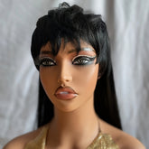 Mullet Wig Pixie Cut Synthetic Wigs With Bangs For Women Long Wig - Lena & Miles Exquisite Boutique LLC.