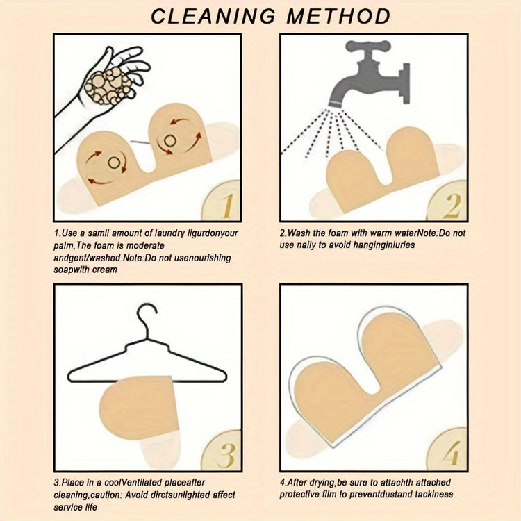 Invisible Stick-On Lift Bra, Reusable Strapless Push Up Self-Adhesive Bra, Women&